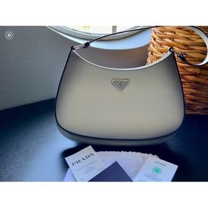 PRADA CLEO brushed leather shoulder bag